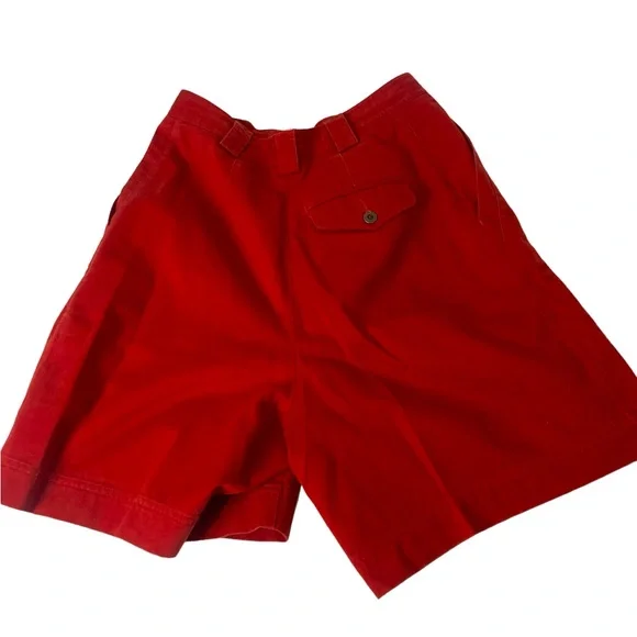 VTG Lizwear 80s Red Shorts- SUPER HIGH WAIST-SZ 12- FANTASTIC! - Picture 3 of 4